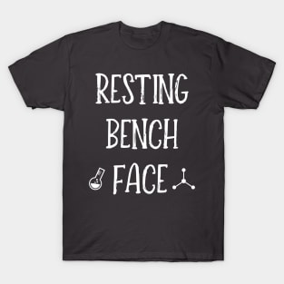 Resting Bench Face - White T-Shirt